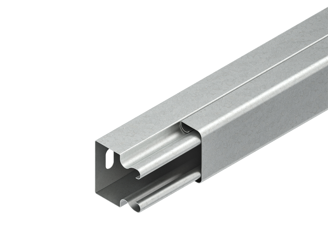 2 M Niedax LS-Rechteckkanal Unterteil+Deckel LLK 40.040 E3