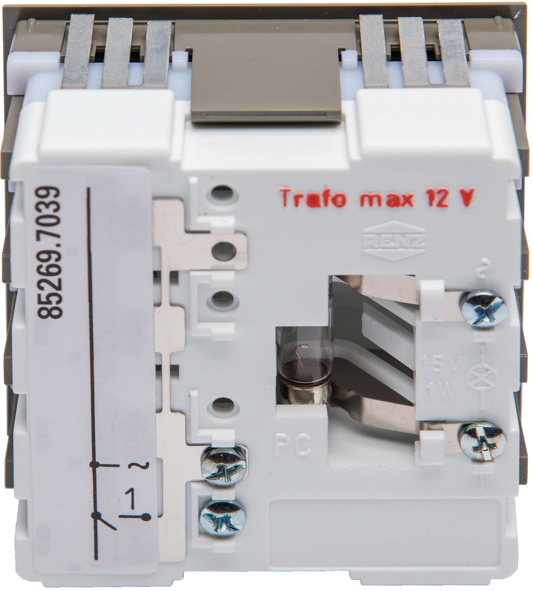 Renz Metallwaren. Klingelmodul mit 1 Klingeltaster 97-9-85269 gr