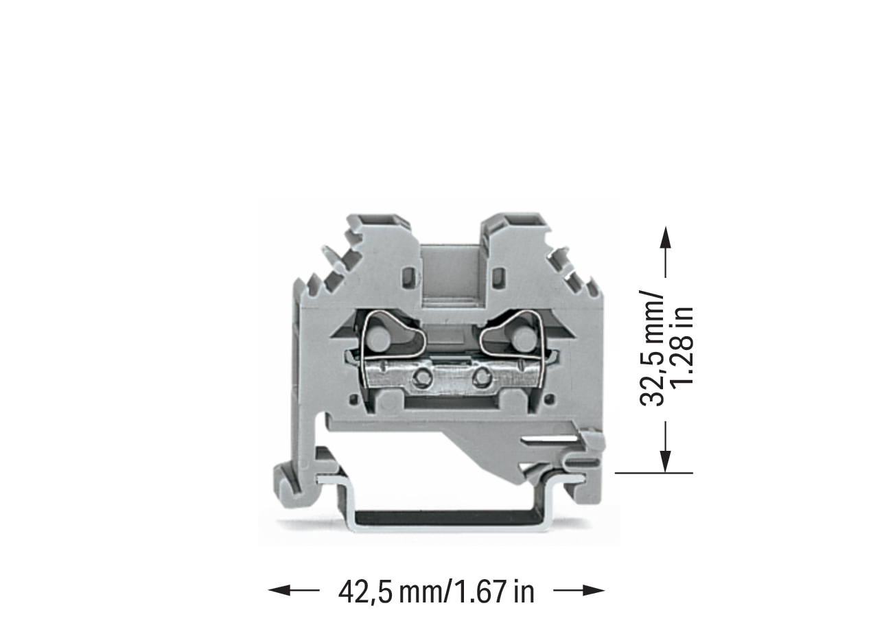 WAGO GmbH & Co. KG Durchgangsklemme 0,08-4mmq grau 281-101
