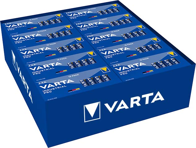 10 STK Varta Cons.Varta Batterie Industrial AAA Micro, R3, Al-Mn 4003 Ind. Stk.1