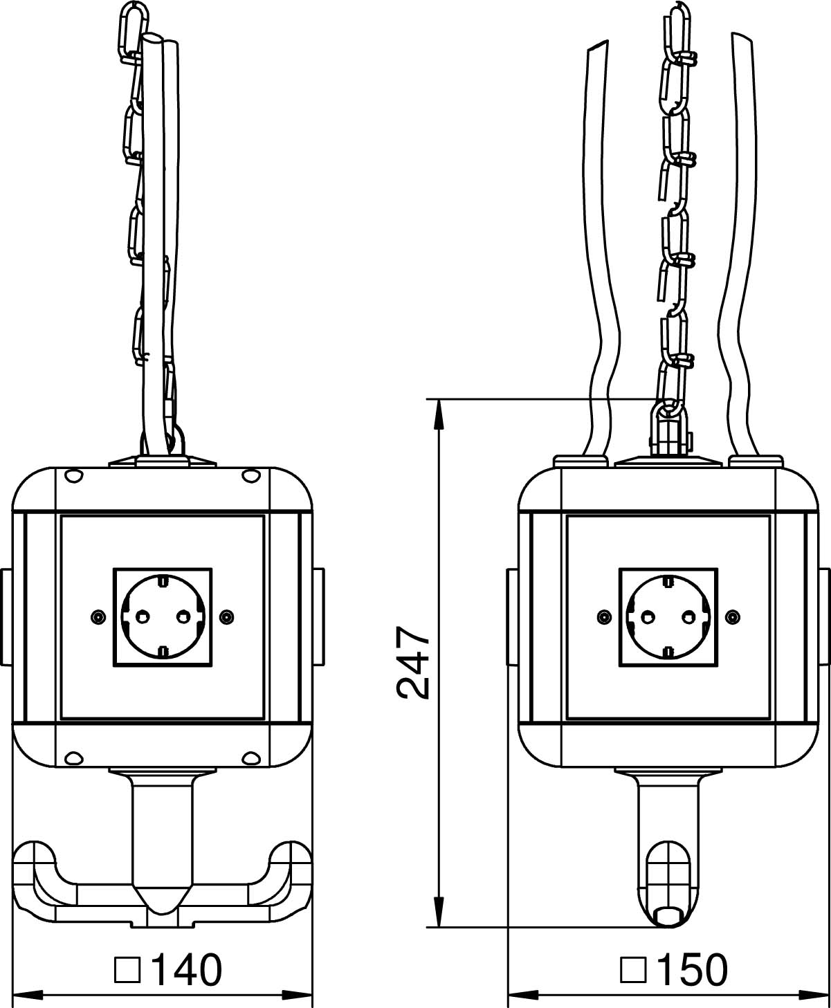 OBO Bettermann Vertr Versorgungseinheit IP20 m.Griff bestück VH-4 4SD