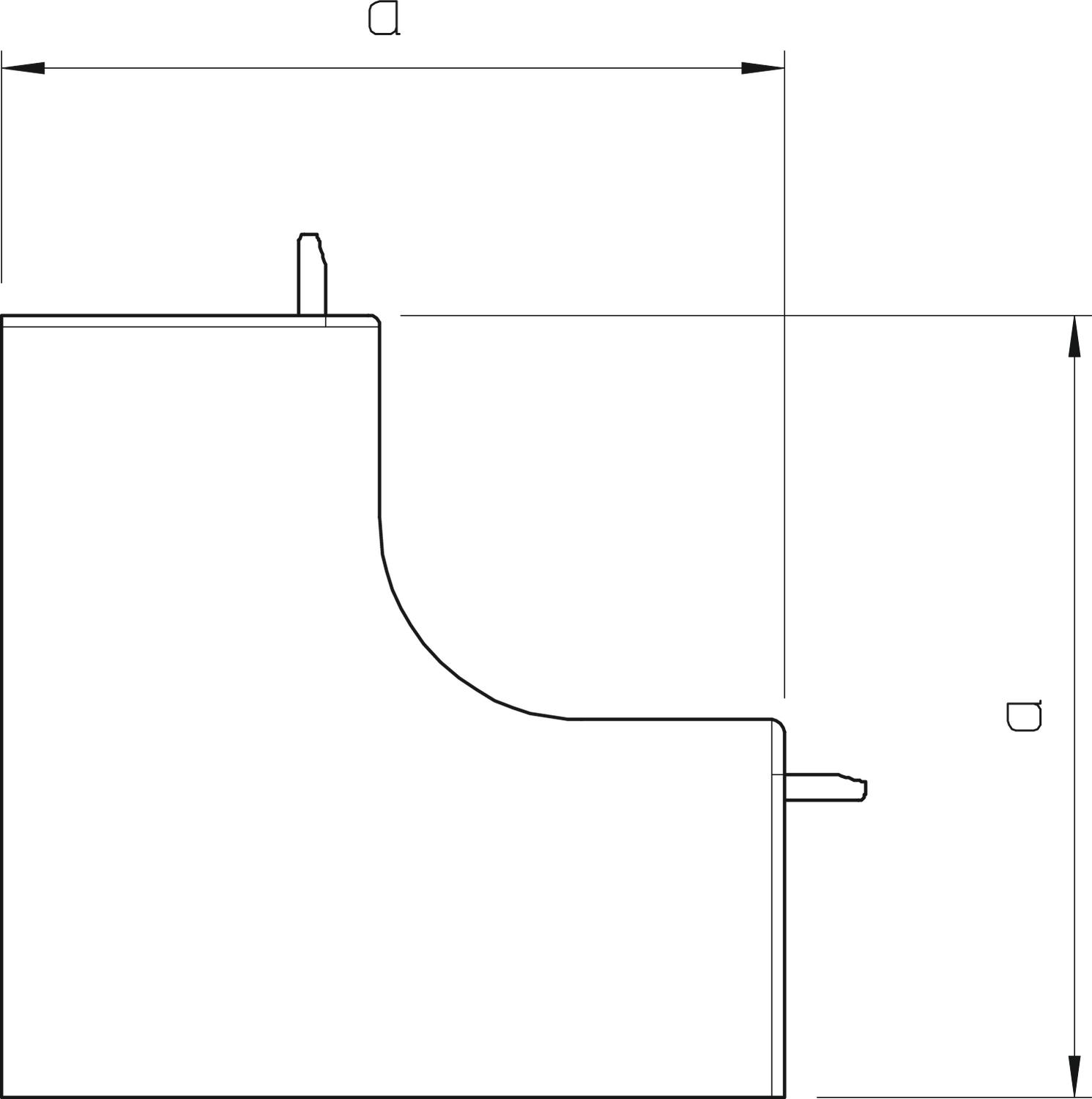 OBO Bettermann Vertr Inneneckhaube 40x60mm WDK HI40060RW