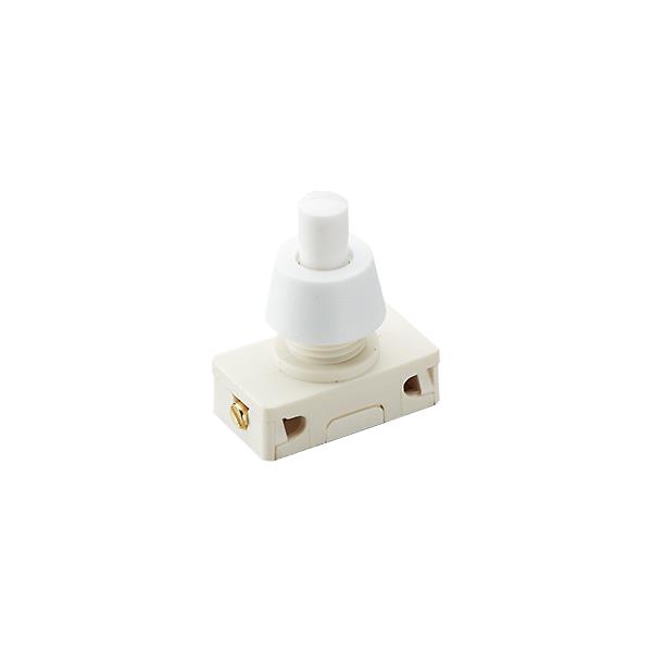 Bachmann EB-Druckknopfschalter ws, 2(1)A,250V 1p. 924.137