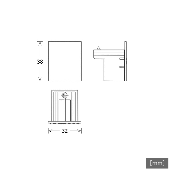 LTS Licht&Leuchten Enddeckel schwarz Aufbau ST-A CAP/9004 SW