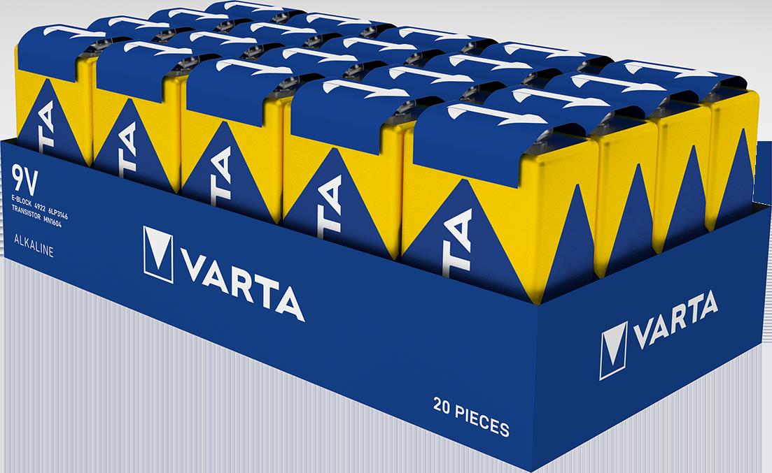 Varta Cons.Varta Batterie Longl.Power E E-Block, 6LR61,Al-Mn 4922 Stk.1