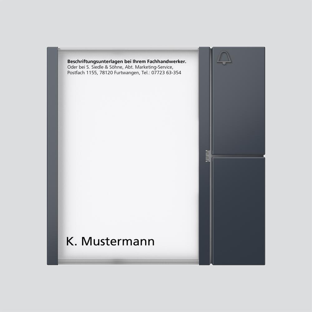 Siedle&Söhne Tasten-Modul anthrazitgrau TM 612-1 AG