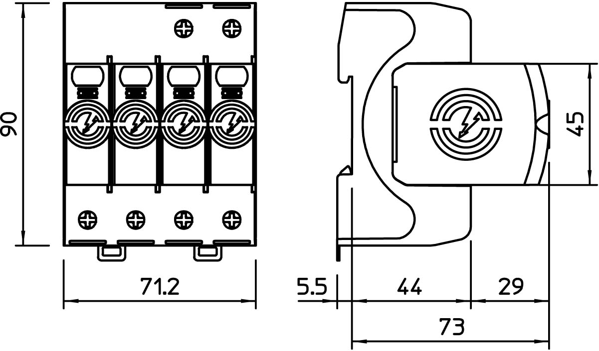 OBO Bettermann Vertr SurgeController V20 dreipolig mit NPE V20-3+NPE-280