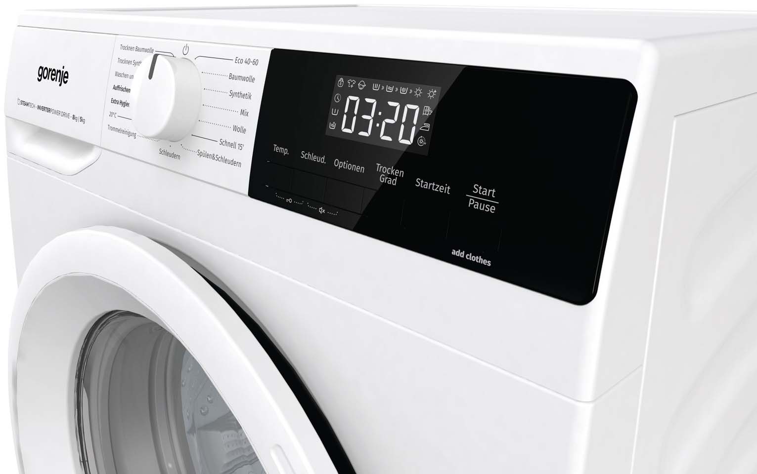 Hisense Gorenje DA Waschtrockner 8/5kg,1400Upm,Steam W3D2A854ADPS/DE
