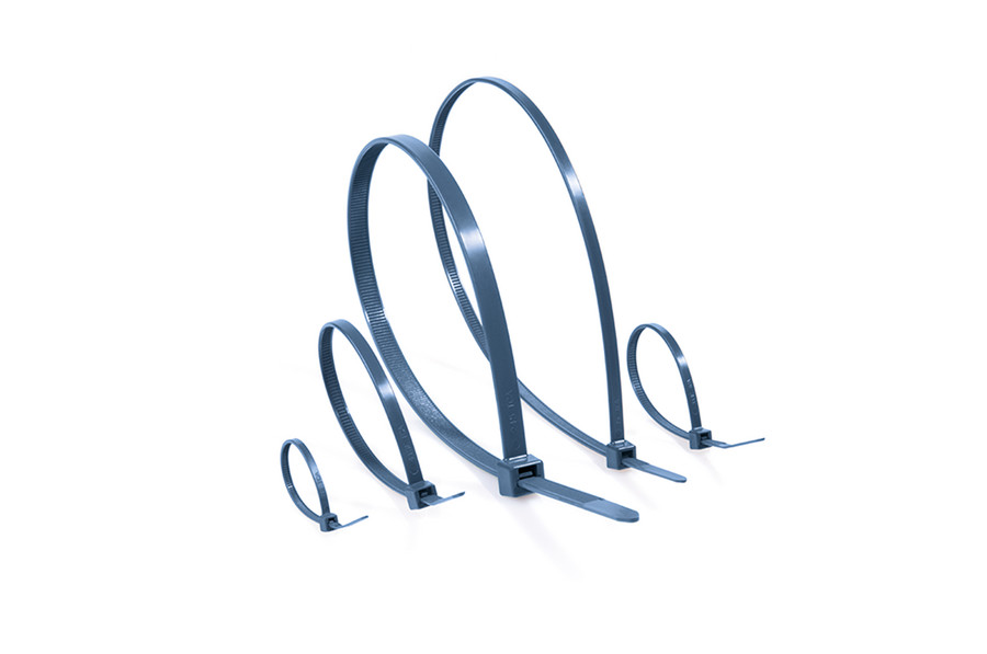 100 STK HellermannTyton Kabelbinder detektierbar 380x7,6 blau MCT 120R