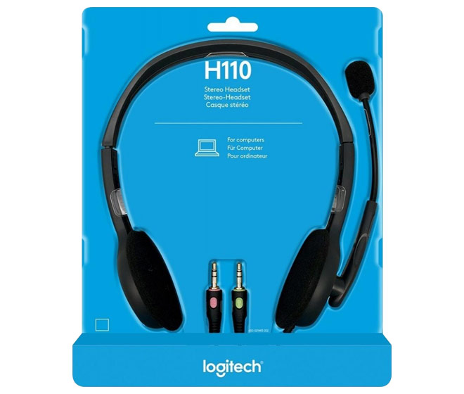 MediaCom-IT Headset Stereo sw, Retail LOGITECH H110