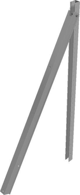 Schletter Solar Fassadenstütze Light 1,3m Trägerset 156002-160