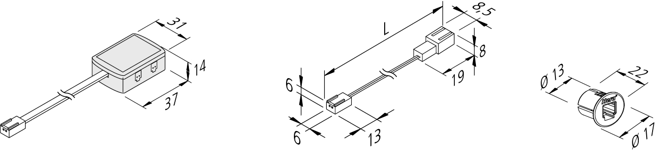 Hera Verbindungsleitung 2500mm 21530062501