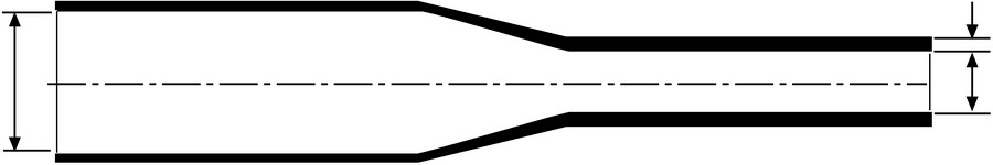 HellermannTyton Schrumpfschlauch dickwandig,1m TREDUX HA47-45/12