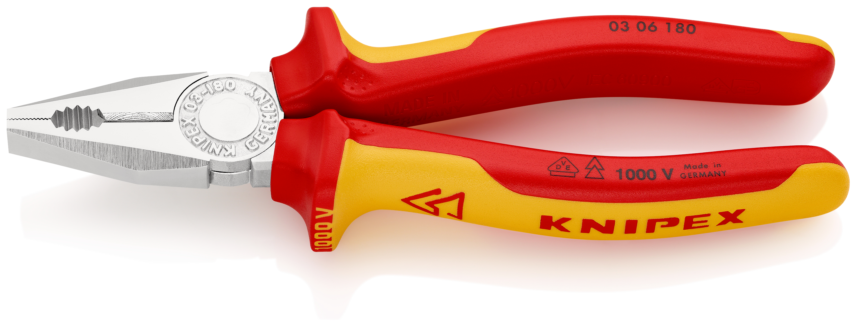 Knipex-Werk Kombizange verchromt, 180mm 03 06 180