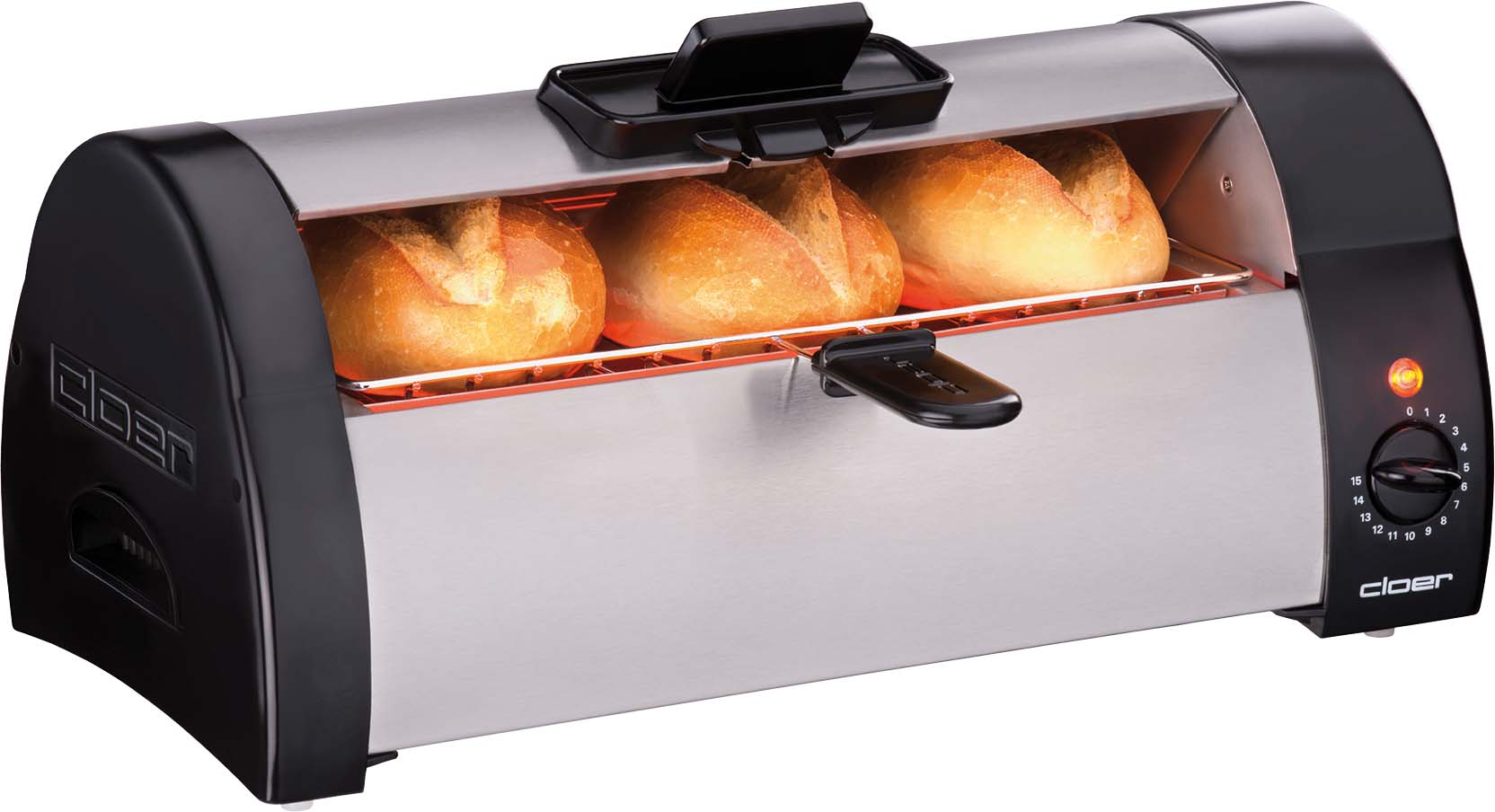 Cloer Brötchenbäcker 570W 3080 eds-geb/sw