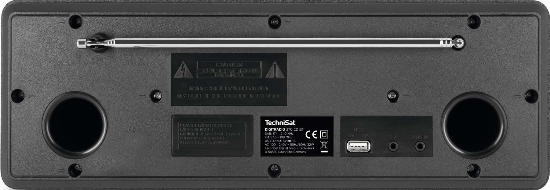 TechniSat DAB+Digitalradio UKW,CD,BT,Streaming DIGITRADIO370CDBT sw