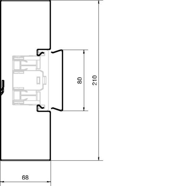 2 M Tehalit Brüstungskanal-Unterteil 68x210mm Stahl BRS652101 vws