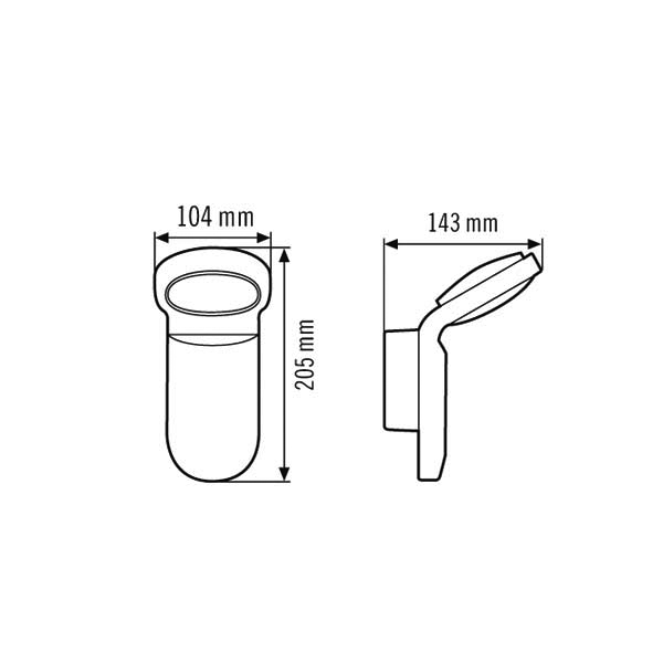 ESYLUX ESYLUX LED-Strahler 3000K, sw OLWL100OP900830BK