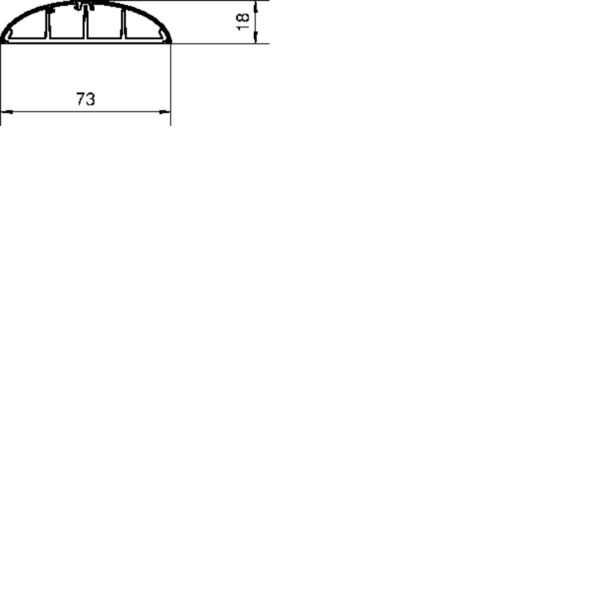 2 M Tehalit Aufbodenkanal 18x75mm SL 180750 anth