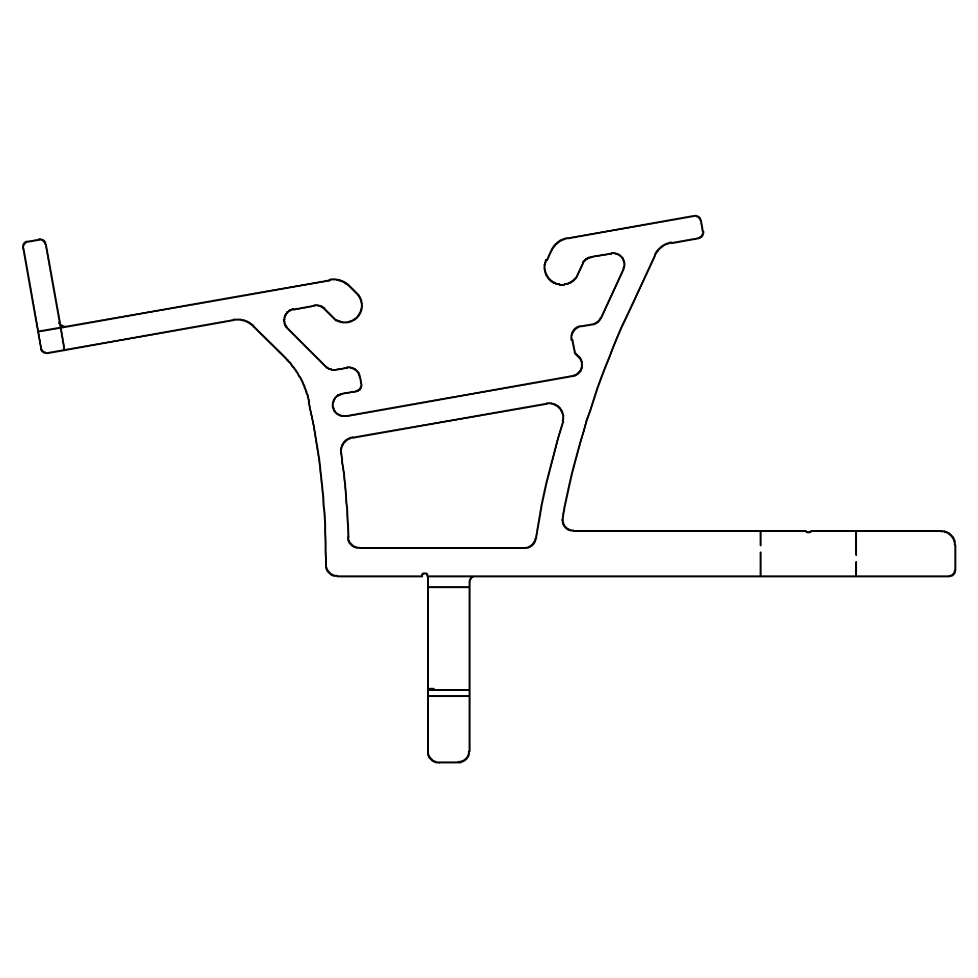 K2 Systems Modultragelement f.Dome 6.10 Syst.alu 2003243