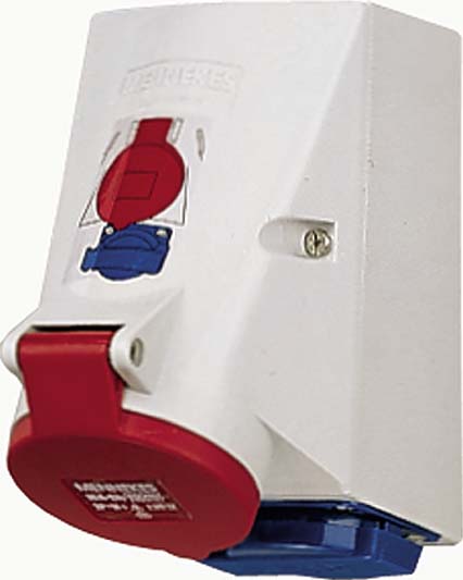 Mennekes Wanddose 32A,5p,6h,400V,IP44 1651