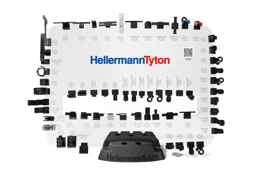 100 STK HellermannTyton Befestigungsclip 100er-Beutel EC1-3SPDHC6-7