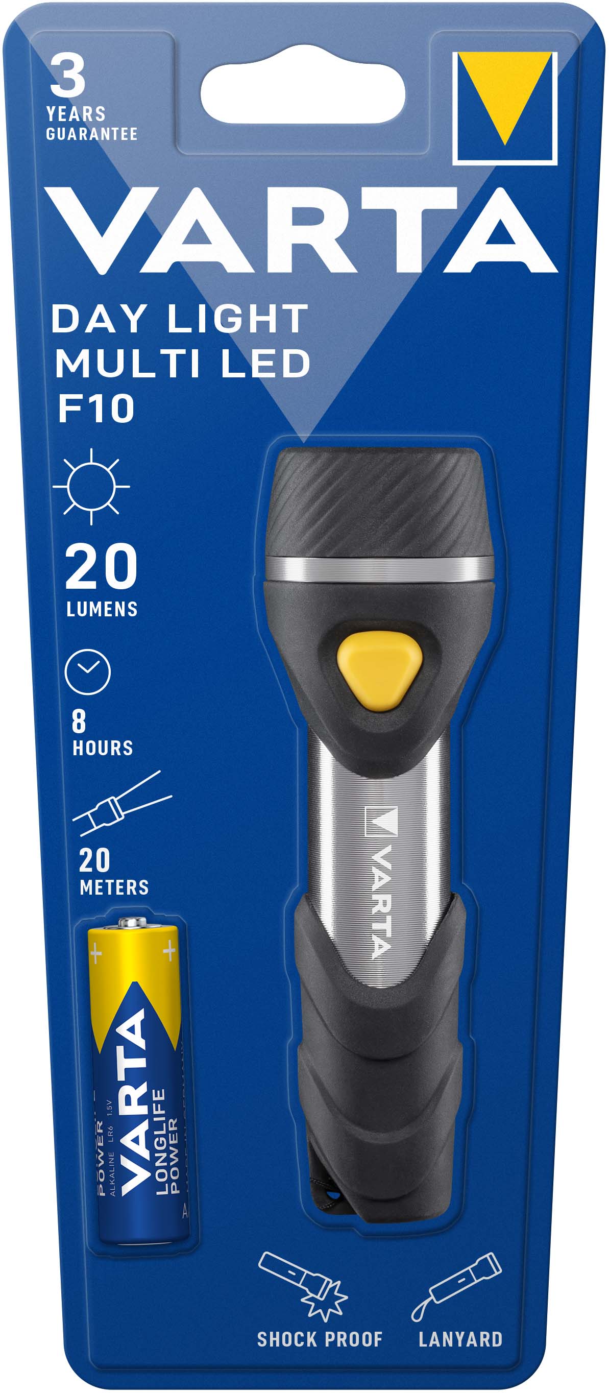 Varta Cons.Varta Taschenlampe Day Light Multi LED F10 16631