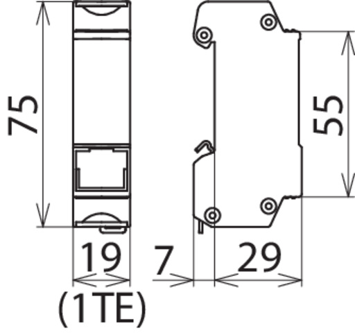 DEHN ÜS-Ableiter DEHNpatch DPA M CLE RJ45B 48