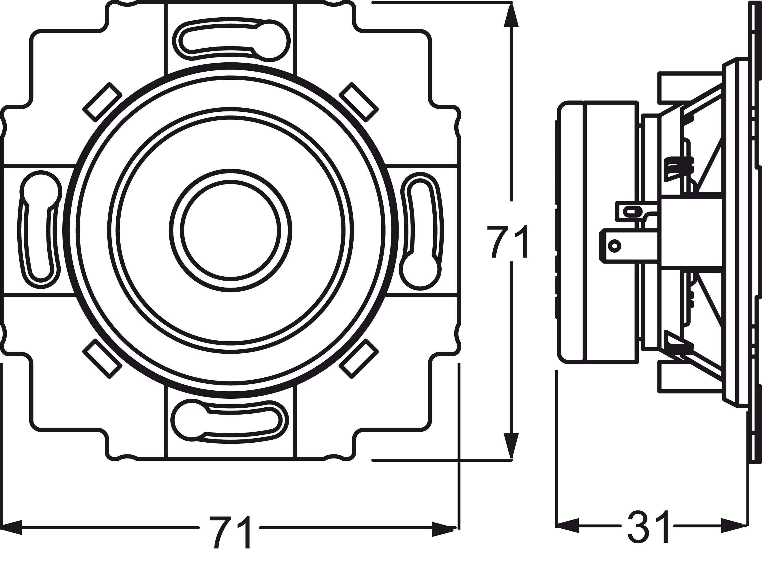 Busch-Jaeger Lautsprecher-Einsatz 2" 8223 U