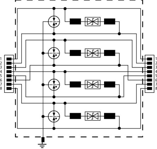 DEHN ÜS-Ableiter DEHNpatch DPA M CAT6 RJ45S 48