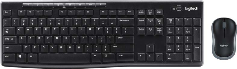 MediaCom-IT Tastatur/Maus Set USB,wireless,1000dpi MK270 sw