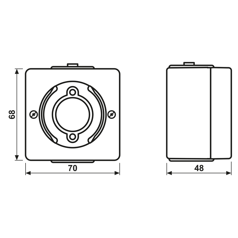 Jung Lichtsignal o.Haube E14 Gewinde 637-14 W