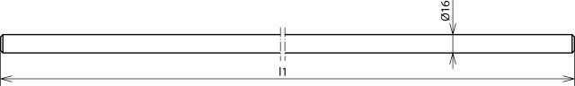 DEHN Fang-/Erdeinführungsstange D16mm L1500mm FS161500STTZN