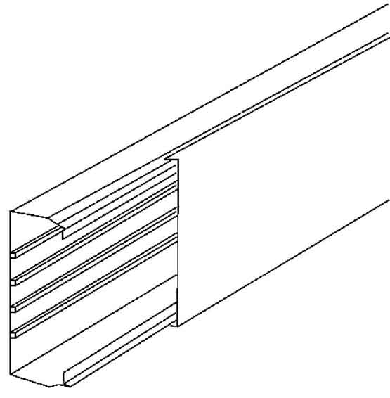 2 M Kleinhuis Kanal rws 60x230 RAL9010 HKL60230.3