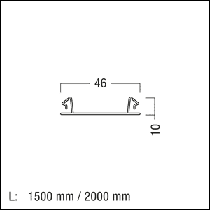 Zumtobel Group Abdeckstreifen weiß TECTON T/KK#22170180