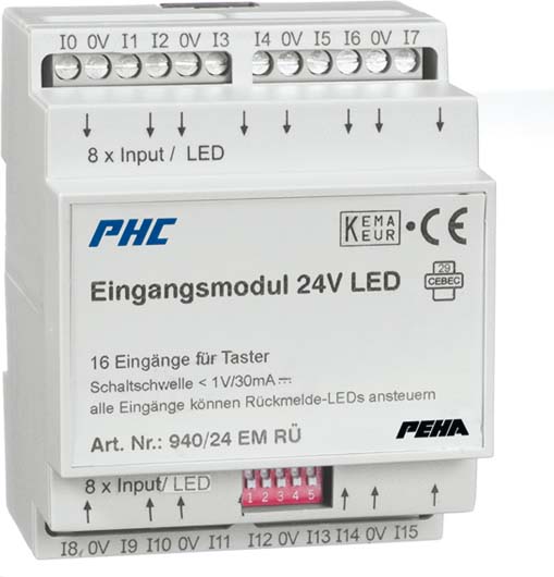 Peha Eingangsmodul 24VDC 16Rückmeld. D 940/24 EM RÜ