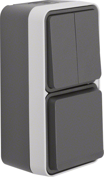 Berker Seriensch./SCHUKO-Steckd. Kombinatio.lichtgrau 47903515