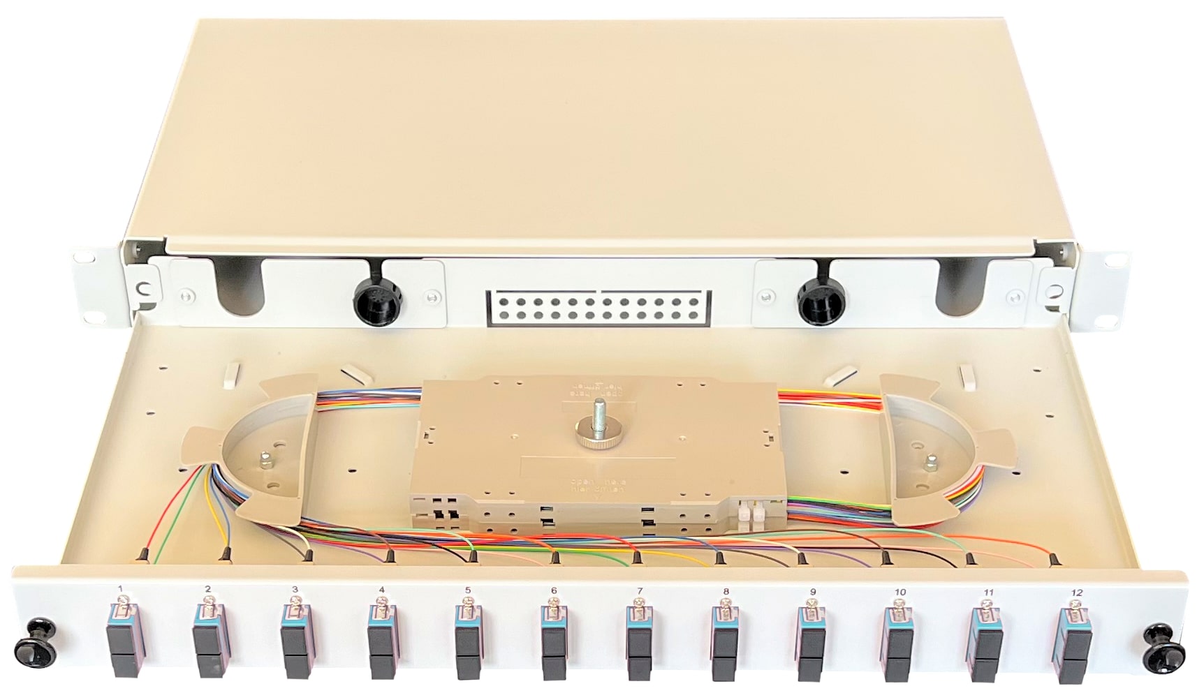Paschke Spleissbox ausziehbar 19" 12xSCd OM3 AQUA 443705AQ-12SA