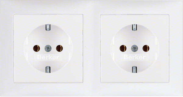 Berker Schuko-Steckds.nkombi. pws für Schnellmontage 47209909