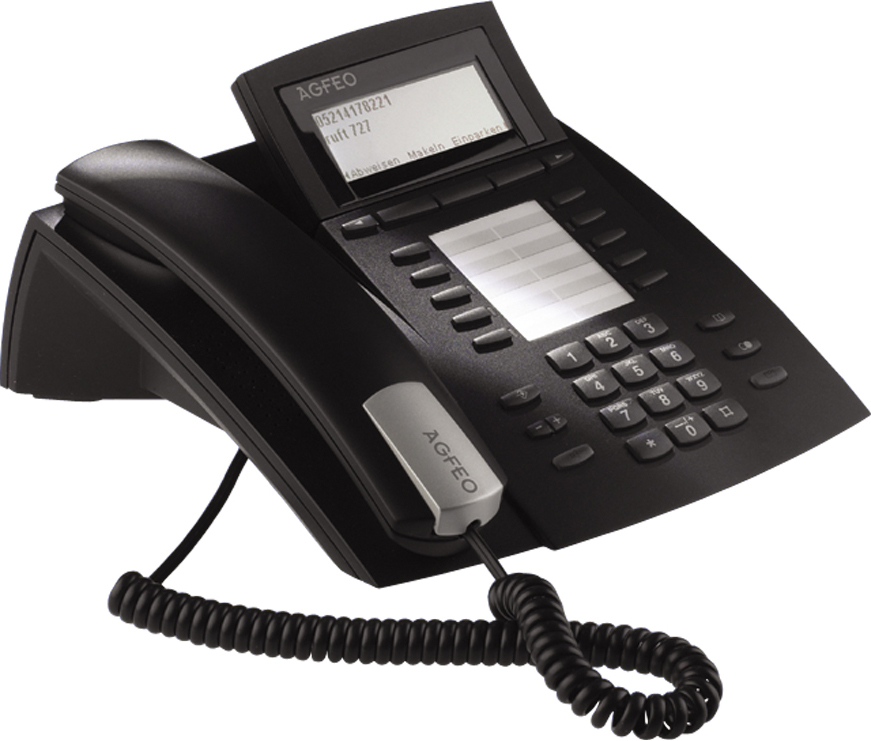 Agfeo Systemtelefon schwarz ST 42 IP sw