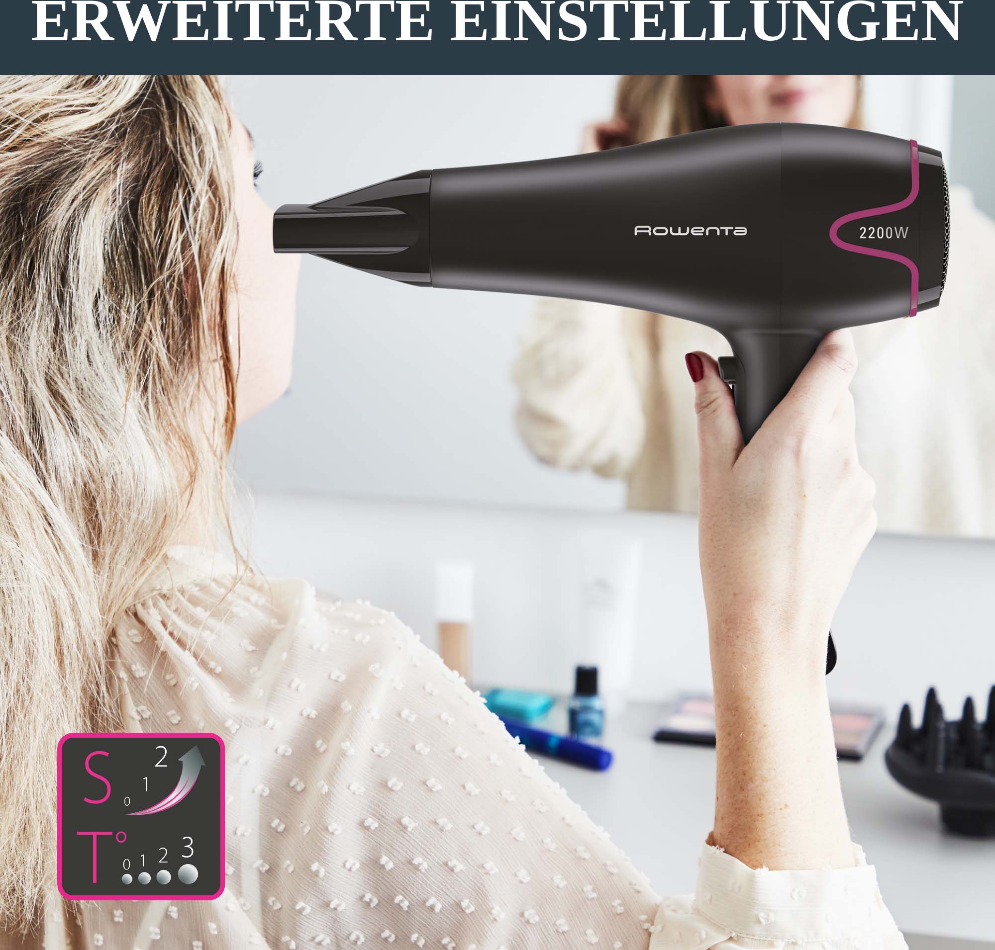 Groupe SEB WMF Haartrockner Studio Dry CV5713 sw