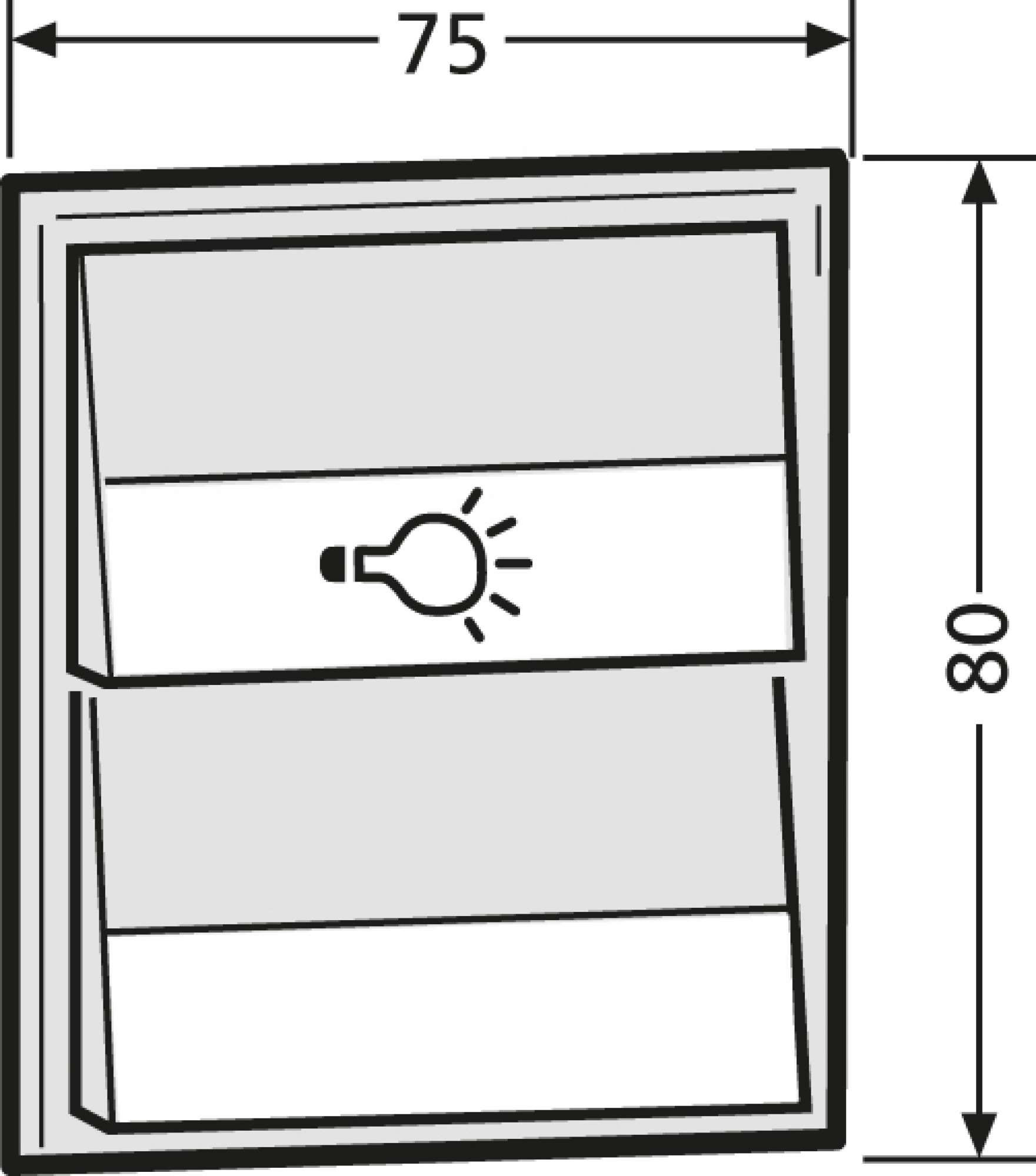 Renz Metallwaren. Komb.Klingel/Lichtmodul 97-9-85274 ws