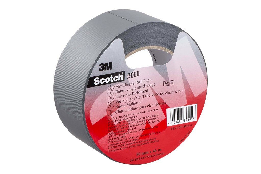 3M Deutschland PVC Universal-Klebeband 50 mm x 46 m, gr. Scot.2000 50x46x0,15