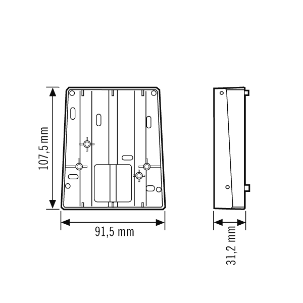 ESYLUX ESYLUX Befestigung anthrazit DEFENSOREDGEMOUNT.AN
