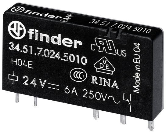 Finder Steck-/Printrelais 34.51.7.024.5010