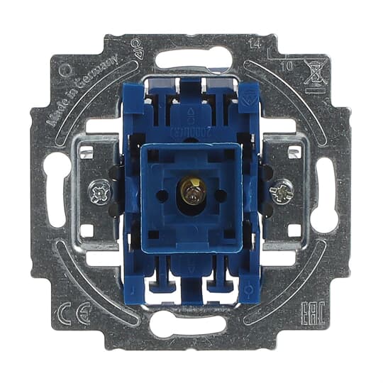 Busch-Jaeger Wippkontrollschalter 10A, m.Glimmlampe 2000/6 USK