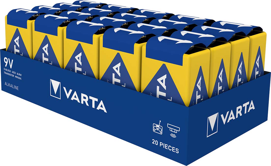 Varta Cons.Varta Batterie Industrial E E-Block,6LR61,Al-Mn 4022 Ind. Stk.1