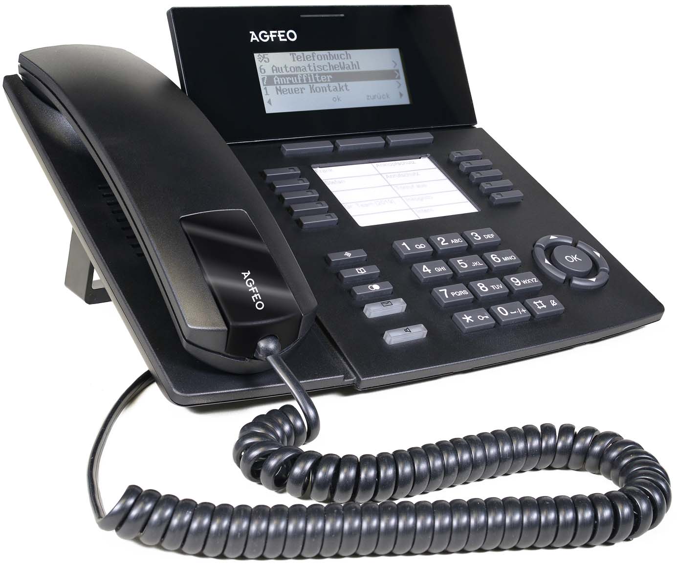 Agfeo IP-Systemtelefon schwarz ST 53 IP SENSfon sw