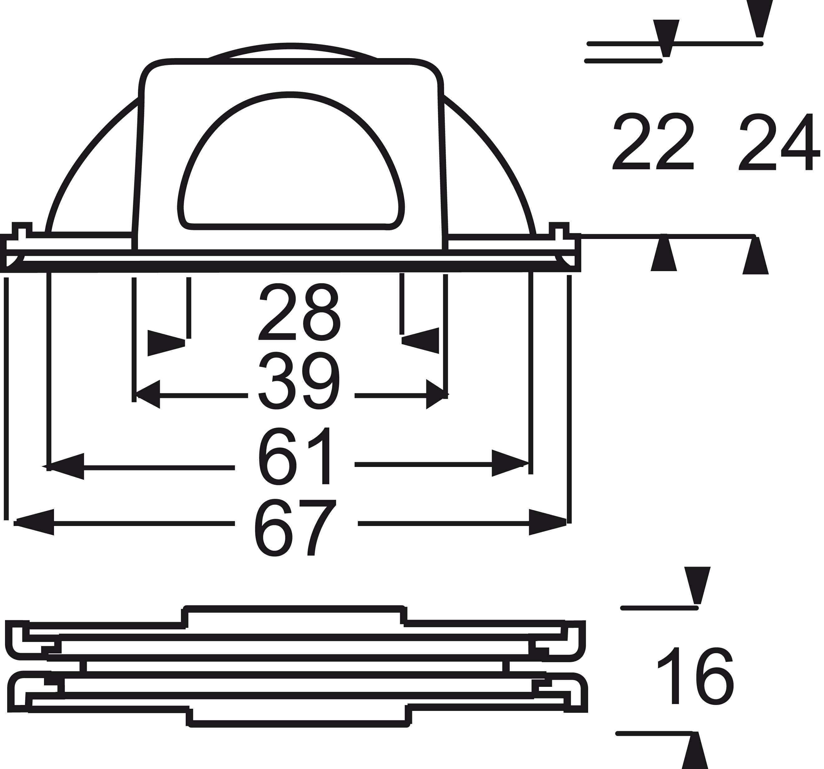 Busch-Jaeger Leitungseinführung Verbindungsstück 2138 W-54