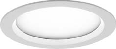 LTS Licht&Leuchten LED-Einbaudownlight 3000K inkl.Konverter VTFS-R 101.830 WS